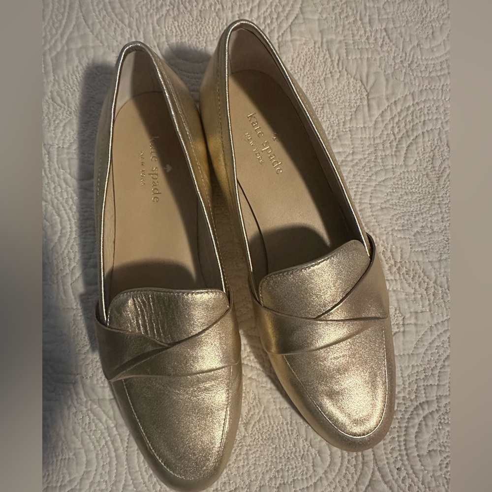 Kate Spade New York golden women shoes size 7.5 M